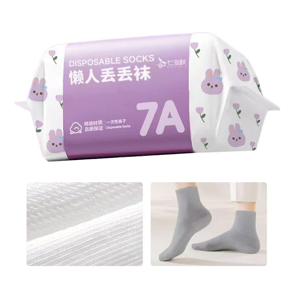 35-43 Одноразовые носки Полиэстер Впитывание пота Одноразовый чулок Дышащие Дезодорирующие Туристические принадлежности Носки Унисекс