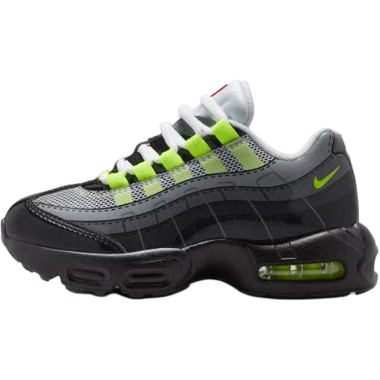Nike X LEGO Air Max 95 Классические и универсальные низкие детские кроссовки для бега Черные Дети возрастом от 3 до 7 лет IU1715-002