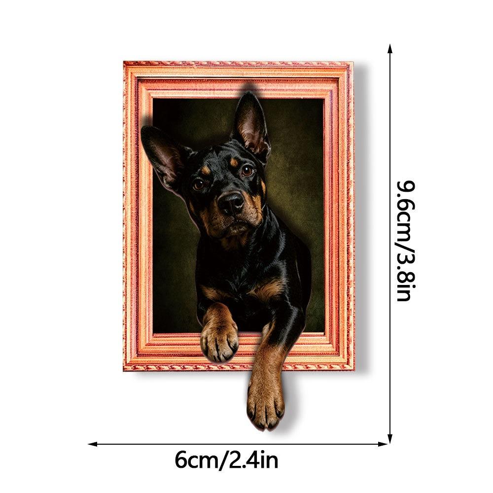 3D Cartoon Animal Magnetic Photo Frame Framed Picture Style Wooden Magnet Office Board