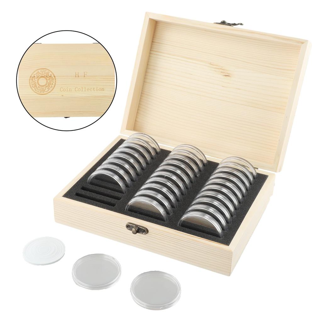 30/50/100pcs Coin Storage Box Antioxidative Collection Case Commemorative Coin