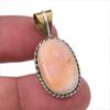 Натуральный розовый опал, двухцветный кулон из стерлингового серебра 925 пробы, 1,50 дюйма, K7a43