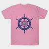 Футболка женская Ship Rudder Blue Harajuku Print Kawaii футболка летняя с коротким рукавом женская футболка топ футболка
