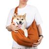 Регулируемая сумка-слинг для собаки с карманом, крючком безопасности, hands-free, дышащая, для мелких животных, через плечо, для путешествий на открытом воздухе, портативная