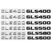 Car Rear Sticker Alphabet Trunk Badge Decal Exterior for Mercedes Benz GLS400 GLS450 GLS500 GLS550 GLS580 GLS600 Accessories