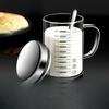Молочная чашка Кофейная мензурка Кружка Градуированная мензурка с ручкой Боросиликатное стекло Многофункциональные пищевые мерные чашки