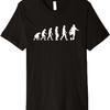 Evolution of Man To American Football Kicker Player. Premium T-Shirt
