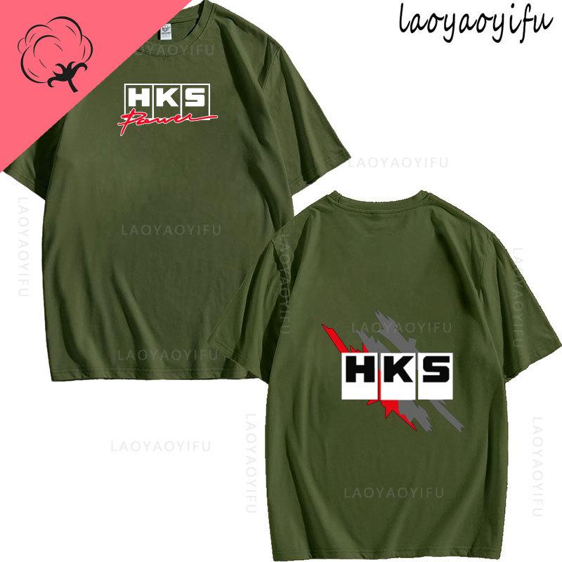 JDM Модифицированный Автомобиль HKS ENDLESS Тема 100% Хлопок Мужская Женская Мода Высокое Качество Круглый Вырез Повседневная Летняя Футболка С Принтом Модная