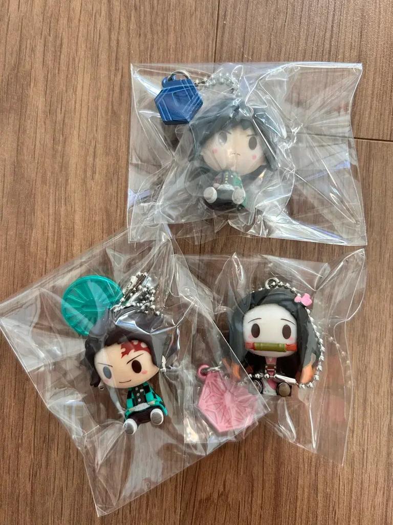 Blade of Destruction Base Oil Tanji Nezuko Choconoko Ichiban Lottery Figure Keyring Set
