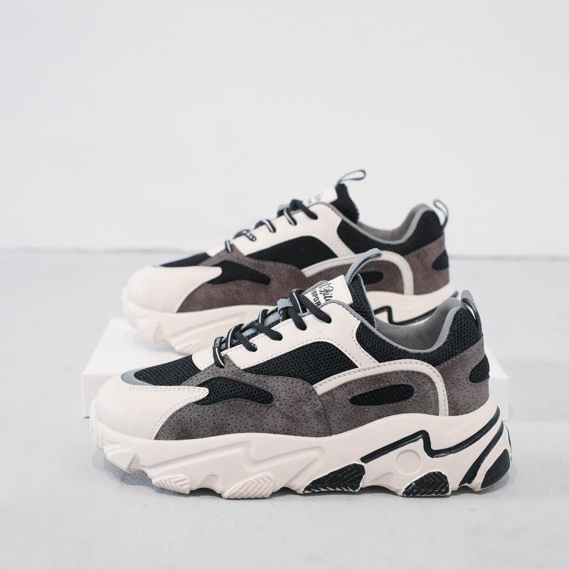 Новые папины кроссовки для женщин, дышащие, на толстой подошве, универсальные и повседневные спортивные туфли