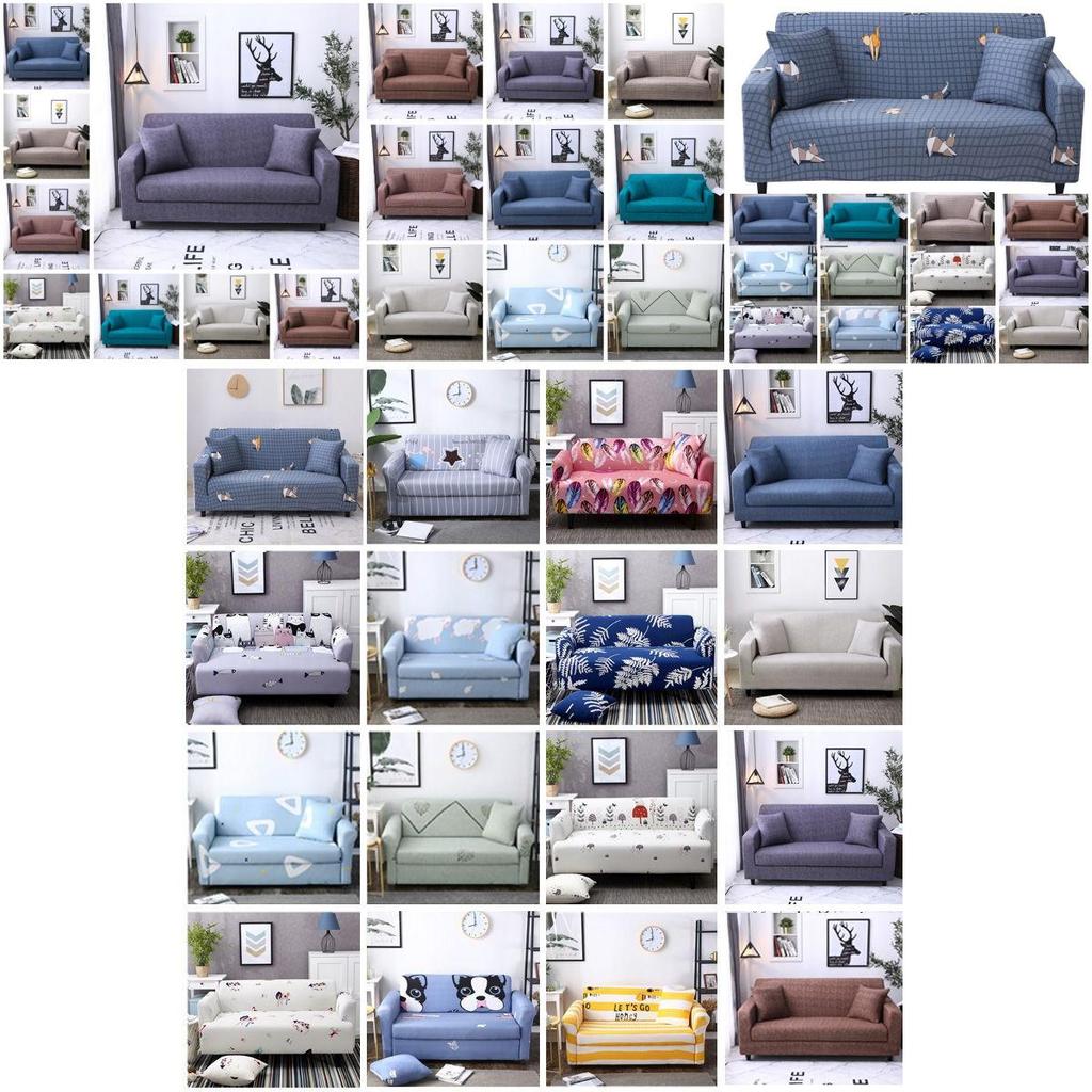 Wrinkle Resistant Solid Color Stretch Sofa Cover For Enhanced Living Room Style