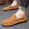 Spring Leather Surface One-pedal Lazy Shoes Men's Genuine Leather Handmade Leather Shoes Men's Lightweight Men's Loafers Driving Doudou Shoes