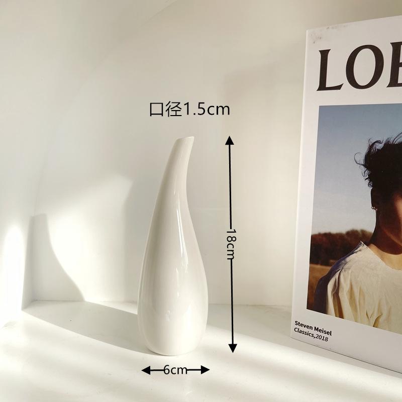 Керамическая ваза для обжига Простая и модная Ваза для украшения дома Ваза на стол в гостиной и столовой Маленькие цветочные принадлежности