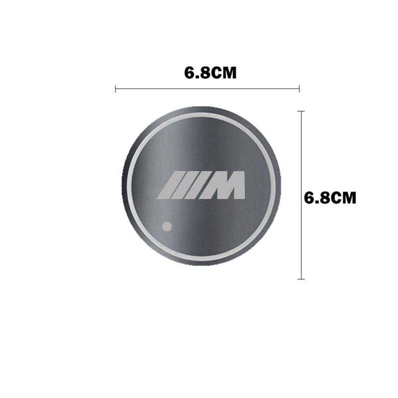 Car LED Cup Holder Light Mats Car Coasters Bottle Atmosphere Light For BMW M E30 E39 E46 E90 E93 E60 F10 M5 M6 M7 X4 X5 X1 LMRGZ1