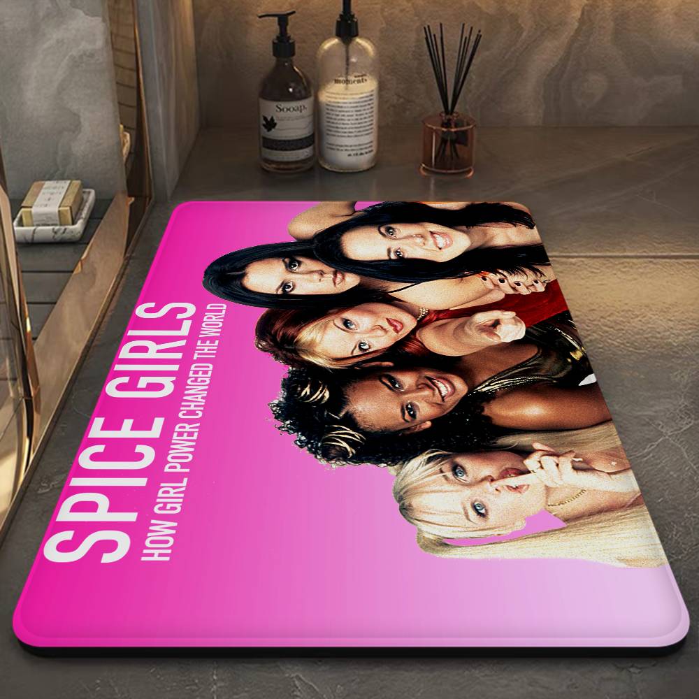 S-Spice Girls Door Mat Kids Room Bedroom Decoration Balcony Anti-Slip Doormat Living Room Doormat Area Rug