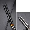 Stylish Stainless Hotel Steel Anti-skid Restaurant Home Chopsticks Cutlery Gift