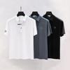 Мужская рубашка поло с короткими рукавами, новая футболка, летняя мужская одежда, футболка с коротким рукавом, повседневный топ