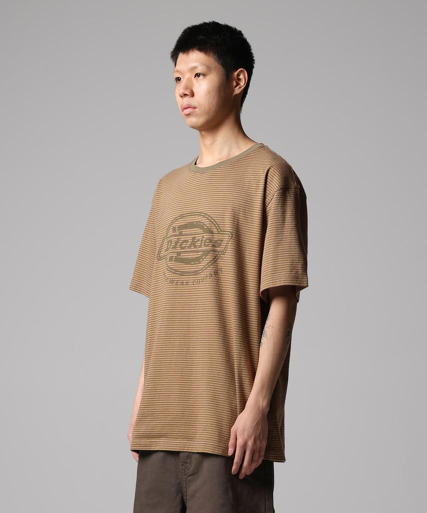 Dickies Полосатая футболка с монограммой Оливковая
