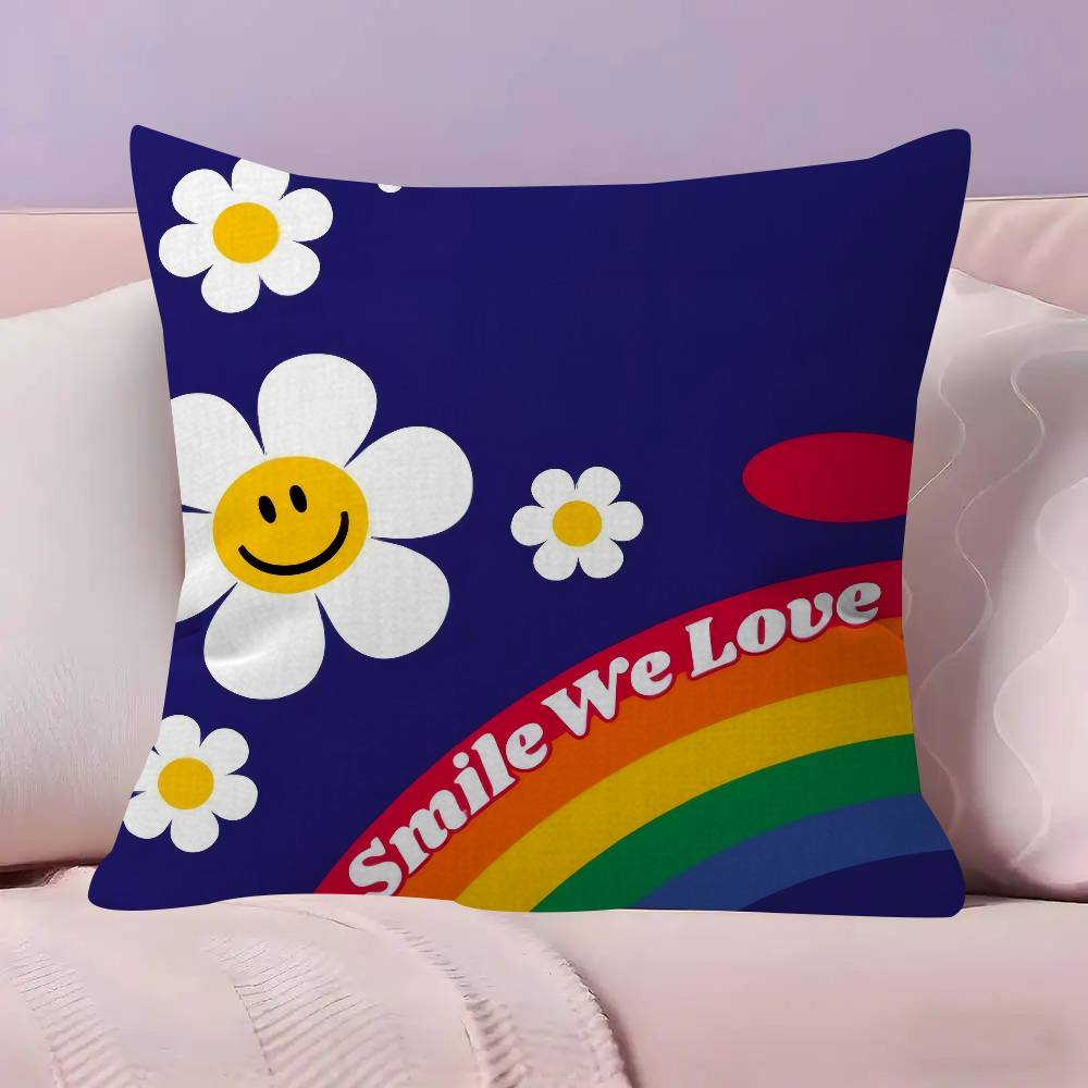 WWiggle Wiggles Smile Flower Pillowcases Home Bedding Decorative Pillow Cover Wedding Super Soft Pillow Case