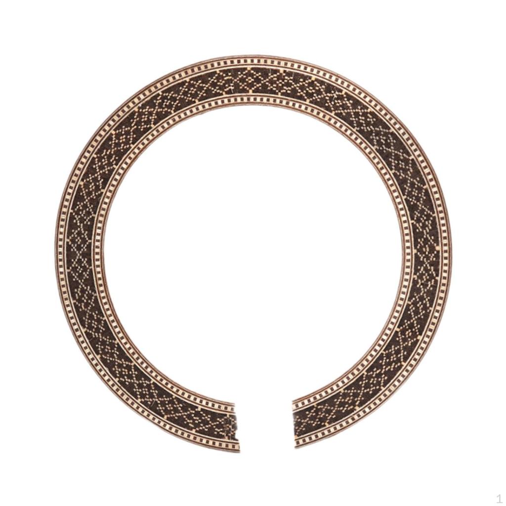 Guitar Rosette Accessories, Narrow Edge ,Flower Design Component ,Decorative Supplies Wood Soundhole