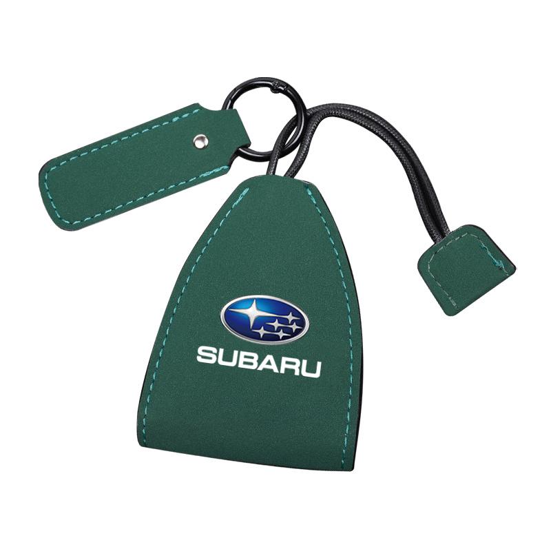 Suede Leather Car Remote Key Case Cover Bag For Subaru Tribeca Legacy Outback Crosstrek WRX 2006 Impreza STI Forester BRZ Mpreza et4