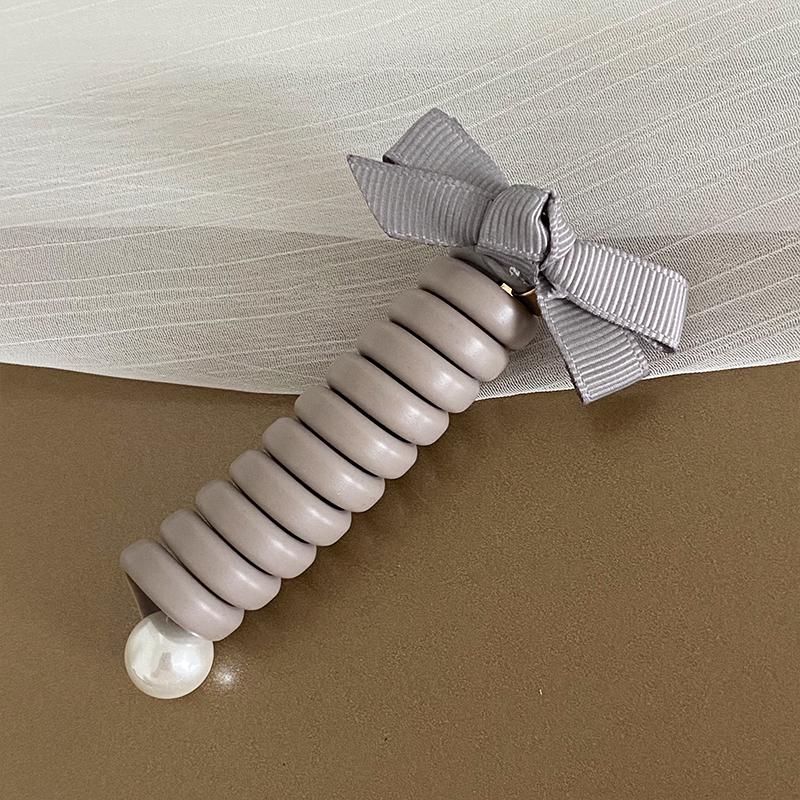 Temperament Bubble Braid Bow Hair Rope - Fashionable Ponytail Hair Ring