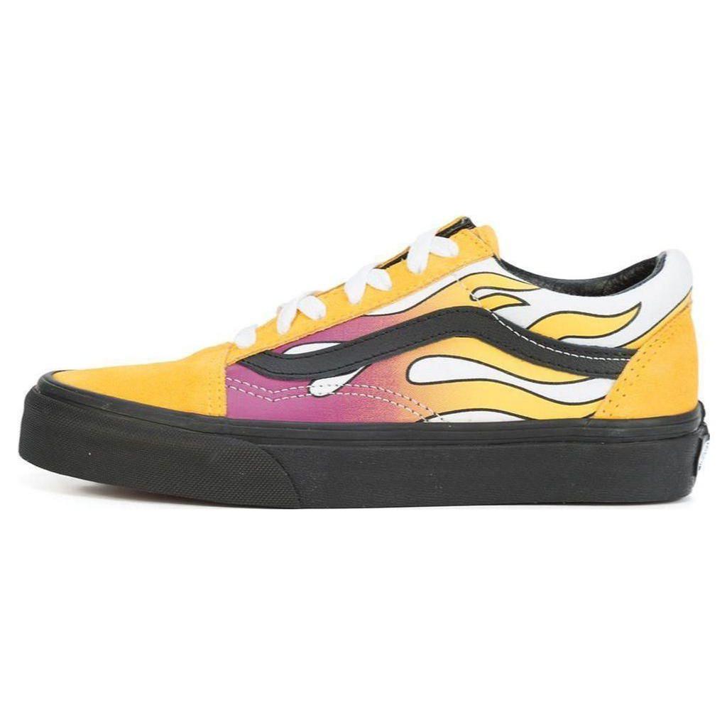 Vans Old Skool Flames Unisex Sneakers Yellow Black VN0A38G1QMK