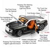 1:24 Rolls-Royce Cullinan Spectre Car Model Toy Starry Sky Top Shock Absorption Alloy Diecast Vehicle Models Gift Ornaments