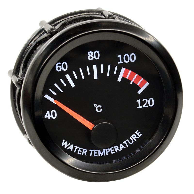 Dragon 2" 52mm Stepper Motor Auto White LED Light Car Water Temp Gauge Temperature 40-120 Celsius Meter