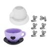 Силиконовая форма для подсвечника в форме чашки, формы для подносов ручной работы, силиконовая текстура, подходящая для поделок и украшений ручной работы