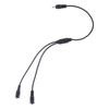 1 to 2 Way Power Splitter Cable 3.5mmx1.35mm 1 Male to 2 Female Adapter Cord for CCTV Camera LED Light Strips 35cm