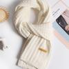 LOOKING4U Handmade Knit Muffler Ivory