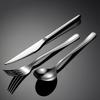 304 Stainless Steel Western Food Knife Fork Spoon Set Hotel Supplies Tableware Heavy Full Series S338 Square Handle Male
