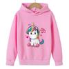 Children Unicorn Cartoon Hoodie Clothing Boys Girls Tops 3-12 Years Cute Printing Hoodie Spring Autumn Kid Pullover Sweatshirt