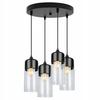 Ceiling hanging lamp, glass lampshade, LED