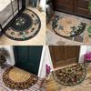 Non-Slip Semi-Circular Carpet Anti-fouling Welcome Mat New Door Mat Home Decorative