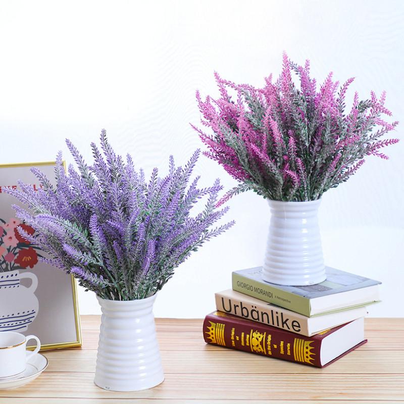 Lavender Artificial Flower Arrangement Garden Office Wedding Outdoor Decoration