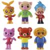 6pcs/set Cute Plim Clown Anime Figure Toy PVC Enlightenment Education Model Dolls for Children Gift Desk Decorations