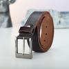 Belt Men'S Leather Pin Buckle First Layer Scalper Fashion Washed Belt Casual Light Personality Men'S Trend Belt