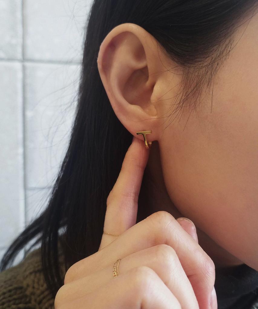 Серьги-пусеты Helene Jewelry из стерлингового серебра 925 пробы со звеньями-цепочками, застежка-пуш-ап