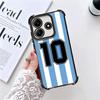 Чехол для телефона с покрытием Football Номер 7 10 19 для Xiaomi Redmi Note 14 15 Pro Plus 13 12 11 11S 11T 10 9S 9 5G Защита от падения Airbag Co