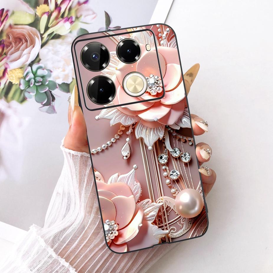 For Infinix Note 40 40X 5G Case X6852 New Butterfly Painted Cover Soft Silicone Case For Infinix Note 40 Pro Plus Note40 X Shell