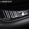 LUCKEASY For Tesla Model 3 Stainless Steel Trunk Inner Guard  -model3 2017-2023 Car Inner Rear Bumper Guard Plate Cover Trim