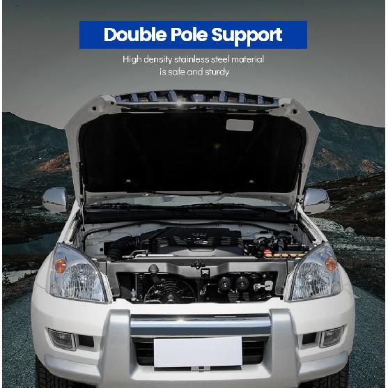 For Toyota Land Cruiser Prado 120 J120 02-09 5345069055 Bonnet Hood Gas Front Shock Lift Strut Bars Support Rod Accessories 2PCS
