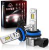 Суперяркие светодиодные противотуманные фары Perrace H8 Super LED Fog, с функцией запоминания для техосмотра, 50 Вт, Высокая мощность, Длительное охлаждение, Водонепроницаемость IP68, Комплект из 2 шт. [2025 16 000 Лм] Фары,