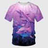 Summer Fashion Funny Dolphin Graphic T Shirts for Unisex New Trend Personality Casual Printed Harajuku O-neck Short Sleeve Tops
