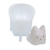 Cat Custard Silicone Mold Cake Jelly Mold Lovely White Cool Ice Powder Mold