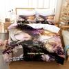 Комплект постельного белья Bakemonogatari Single Twin Full Queen King Size Bed Set Adult Kid Bedroom Duvetcover Sets Anime Bed Sheet Set