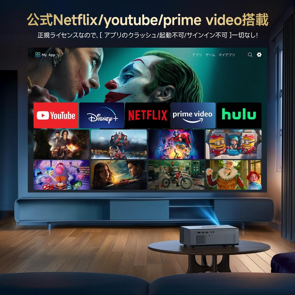 Netflix Certification APP Available Compatible with Mobile TV OWNKNEW Projector Small for Home Use High Brightness 4K Compatible Easy To Use Electric