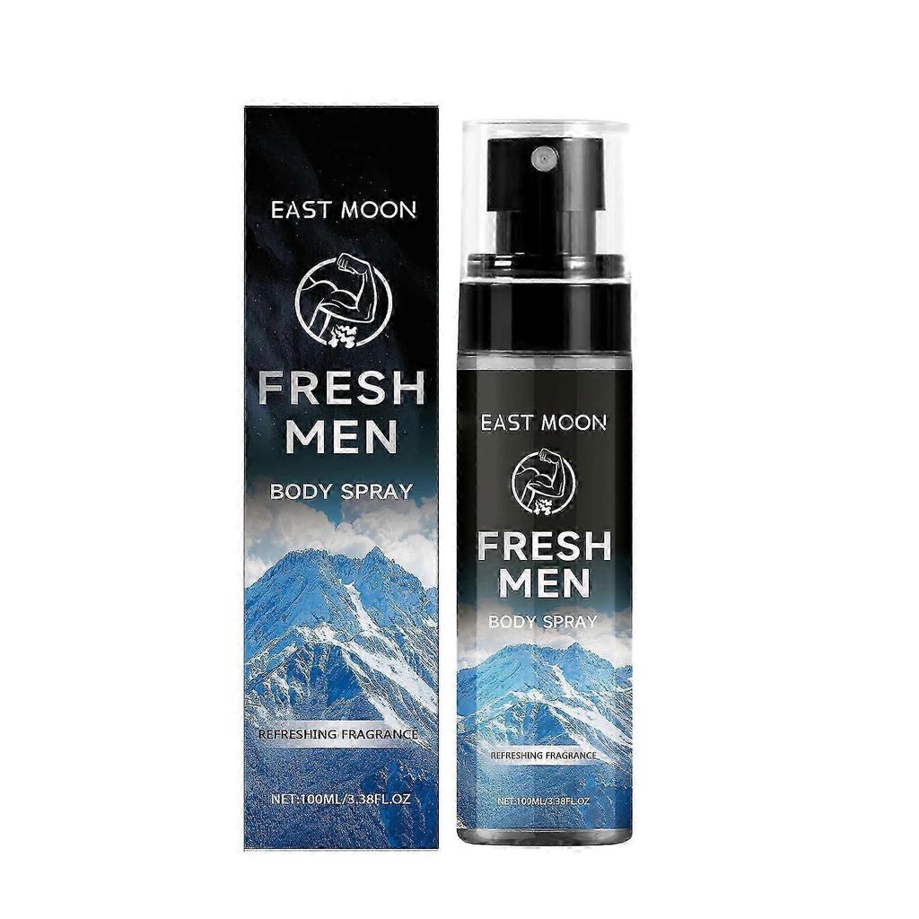 East Moon Men's Body Spray Body Moisturizing Lasting Fragrance Portable Elegant Charm Fresh Spray