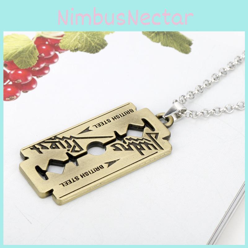 Кулон-ожерелье Judas Priest с лезвием из сплава для подарка и моды